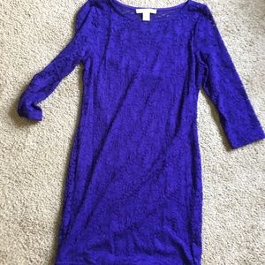 Purple lace dress